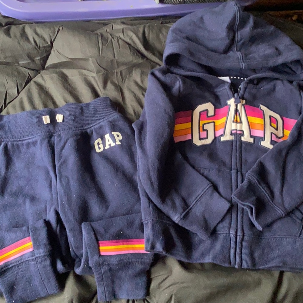 Gap rainbow sweat suits